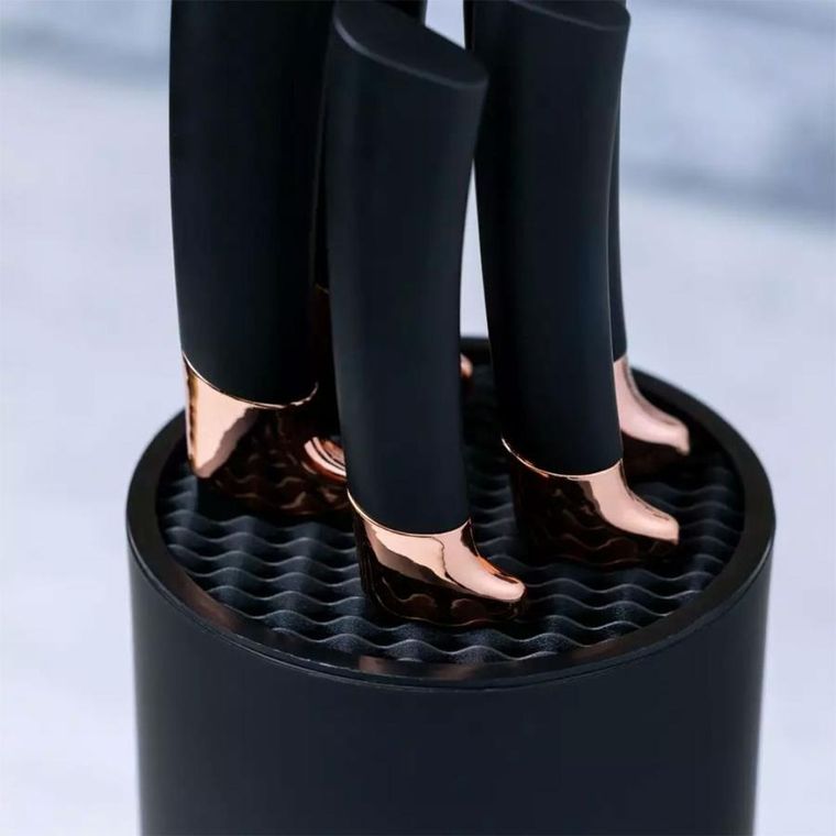 Klausberg, zestaw noży kuchennych w bloku, 5 elementów, KB-7614