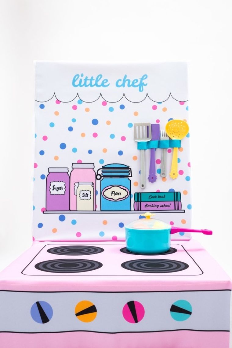 Kleks&Friends, Mały Kucharz, Kuchnia do zabawy, pokrowiec na krzesło