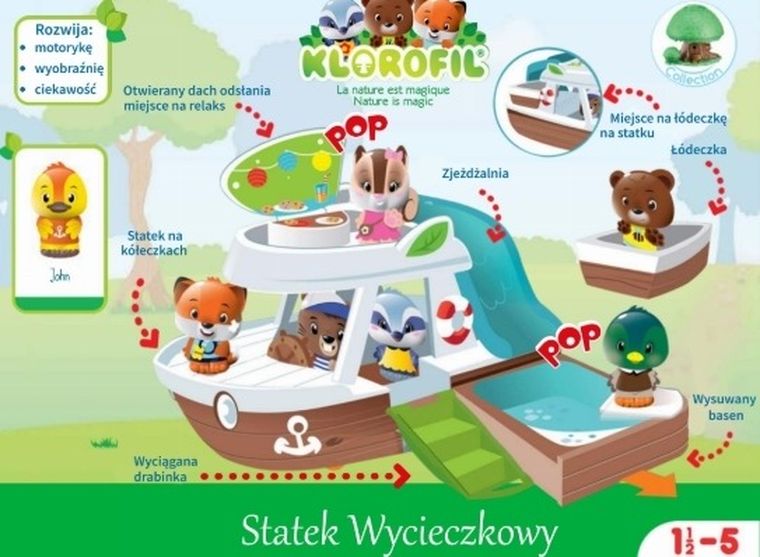 Klorofil, Statek wycieczkowy, zestaw z figurką