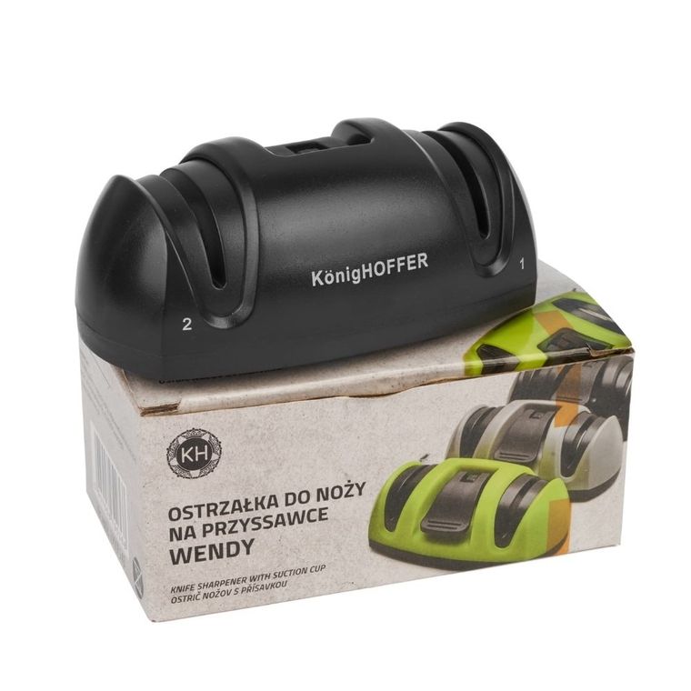 Könighoffer, diamentowa ostrzałka do noży, 2-stopniowa, Wendy black