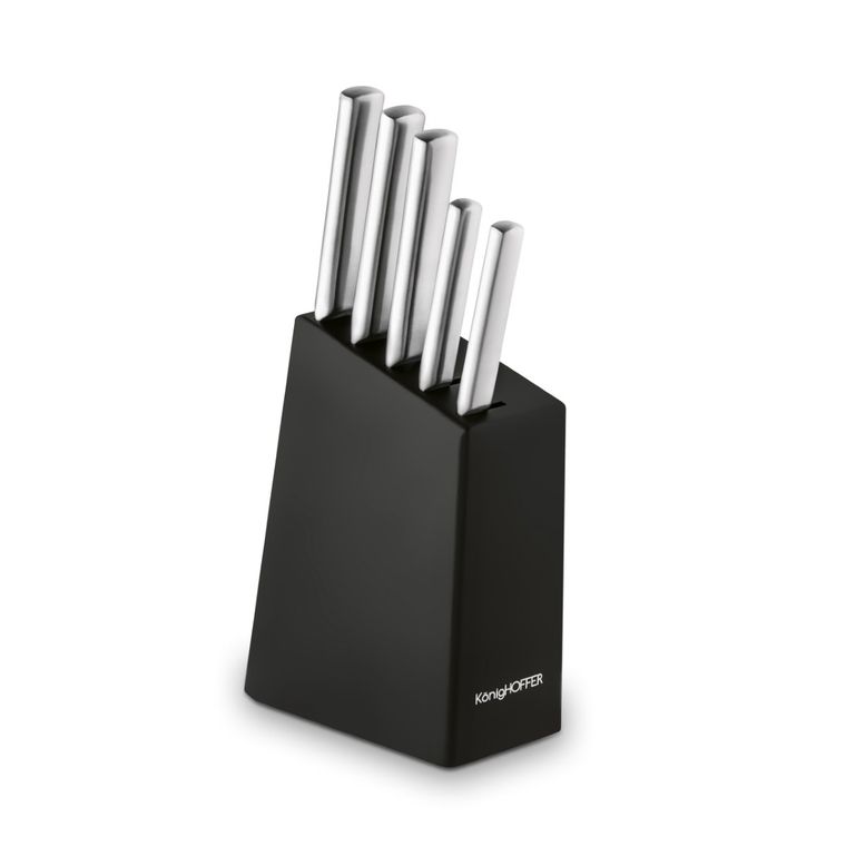 Könighoffer, Harmony, komplet noży w bloku kauczukowym, 6 elementów