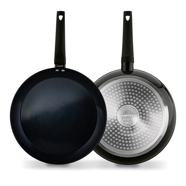 Könighoffer, patelnia z powłoką ceramiczną, Triste Black, 28-5.2 cm
