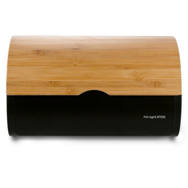 Könighoffer, Volano, chlebak metalowy, czarny, 34-24,5-21 cm