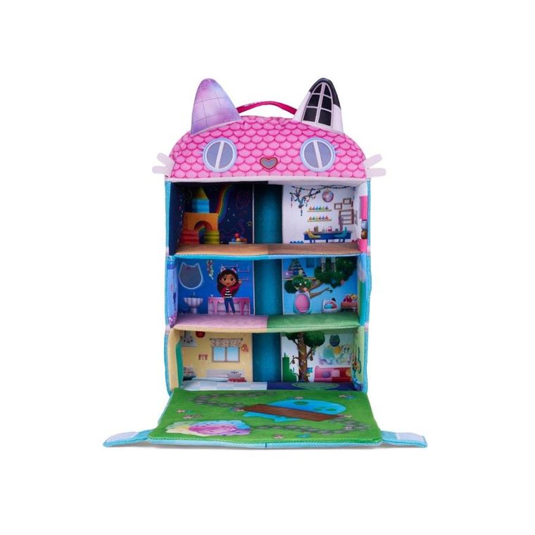 Koci Domek Gabi, pluszowy domek z maskotkami