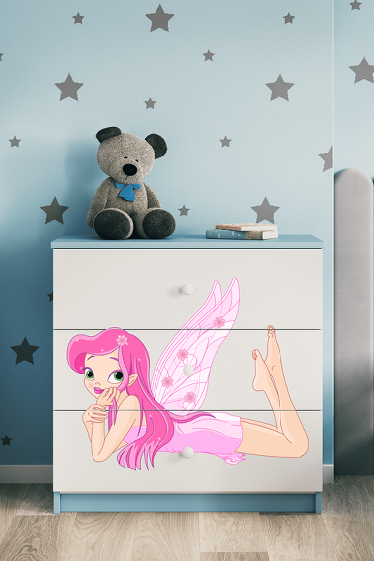 Kocot Kids, Babydreams, komoda, niebieska, wróżka ze skrzydełkami