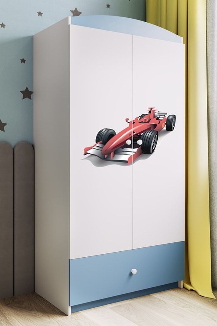 Kocot Kids, Babydreams, szafa, niebieska, formuła, 181.2-52-90 cm