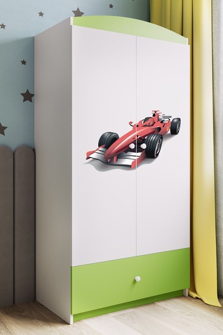 Kocot Kids, Babydreams, szafa, zielona, formuła, 181.2-52-90 cm