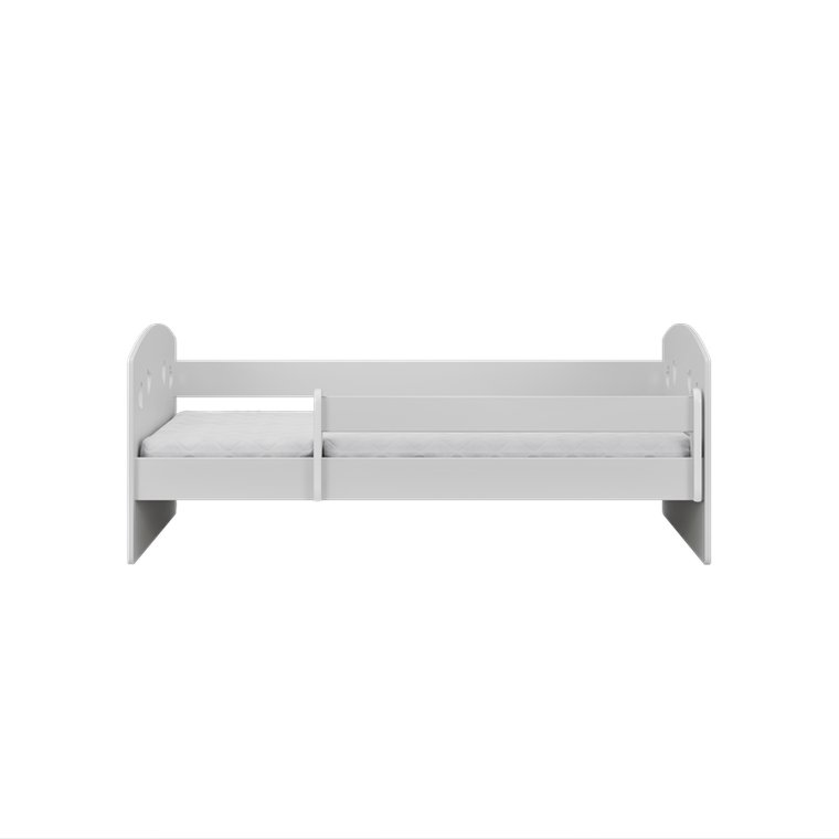 Kocot Kids, Julia, łóżko z materacem, białe, 80-140 cm