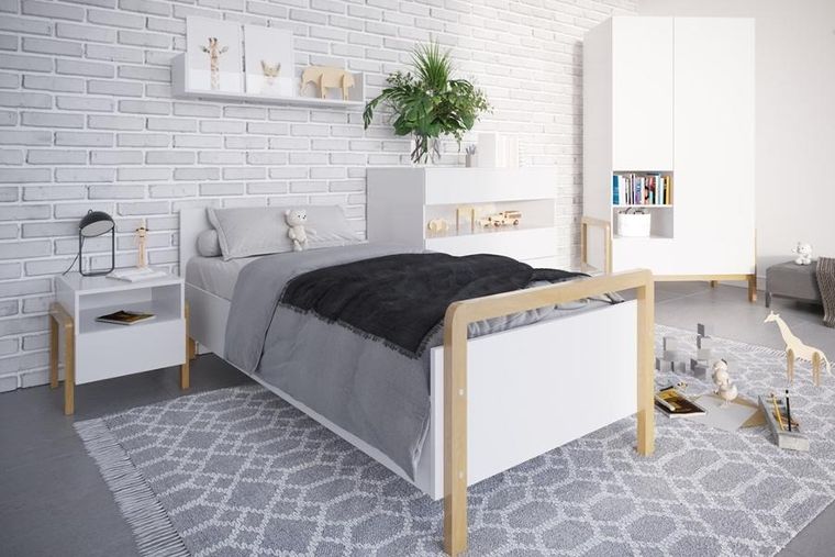 Kocot Kids, Victor, łóżko, białe, 80-180 cm