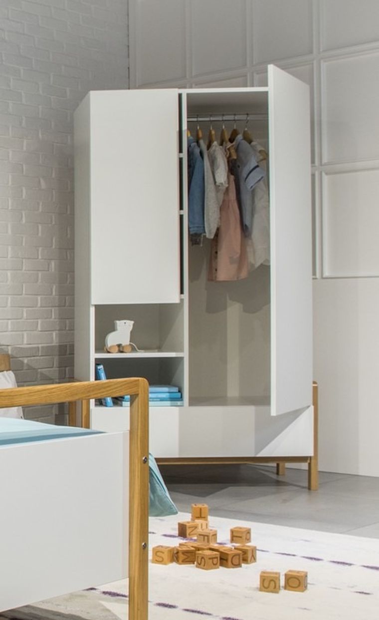 Kocot Kids, Victor, szafa, biały, 180-55-94 cm