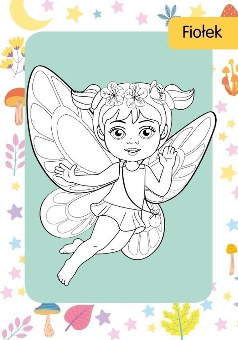 Kolorowanka z tatuażami. Wróżki