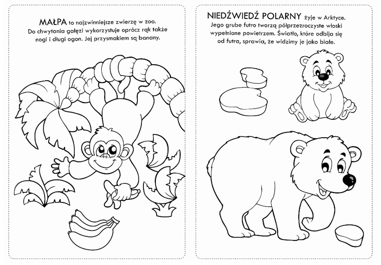 Kolorowanki z naklejkami. Wesołe ZOO