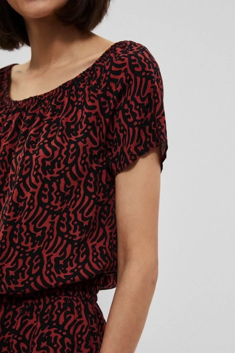 Kombinezon damski, czerwony, Moodo