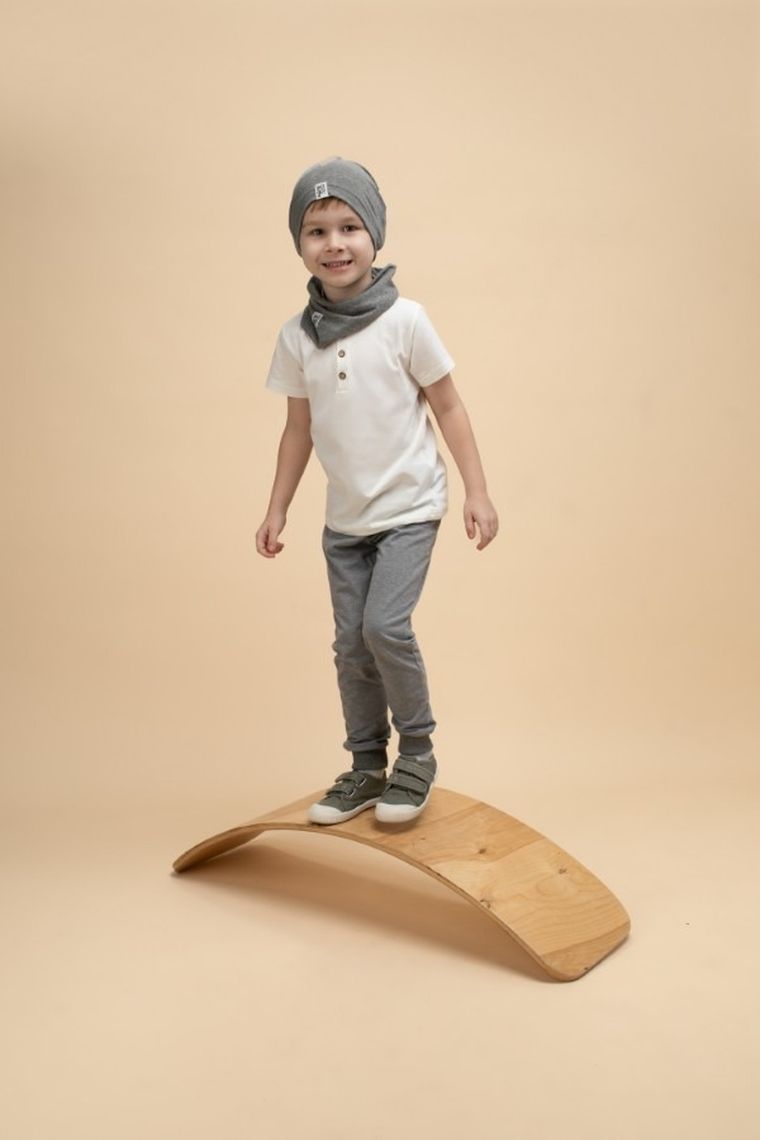 Komin chłopięcy, szary, Pinokio