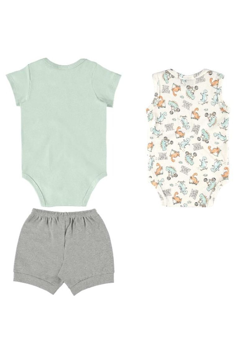 Komplet chłopięcy, Body z krótkim rękawem, Szorty, mix, Quimby
