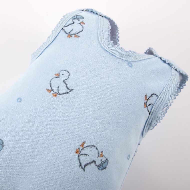 Komplet chłopięcy, Kaftanik, Śpiochy, niebieski, welurowy, Eevi