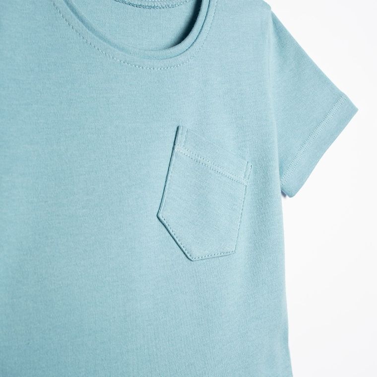 Komplet chłopięcy, T-shirt, Szorty, niebieski, Nicol