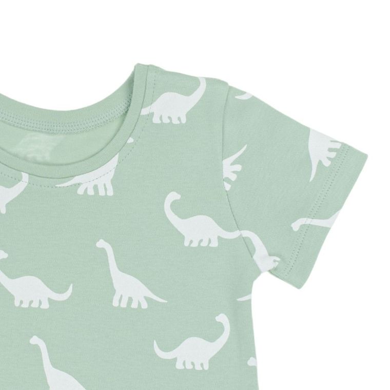 Komplet chłopięcy, T-shirt, Szorty, zielony, Nicol