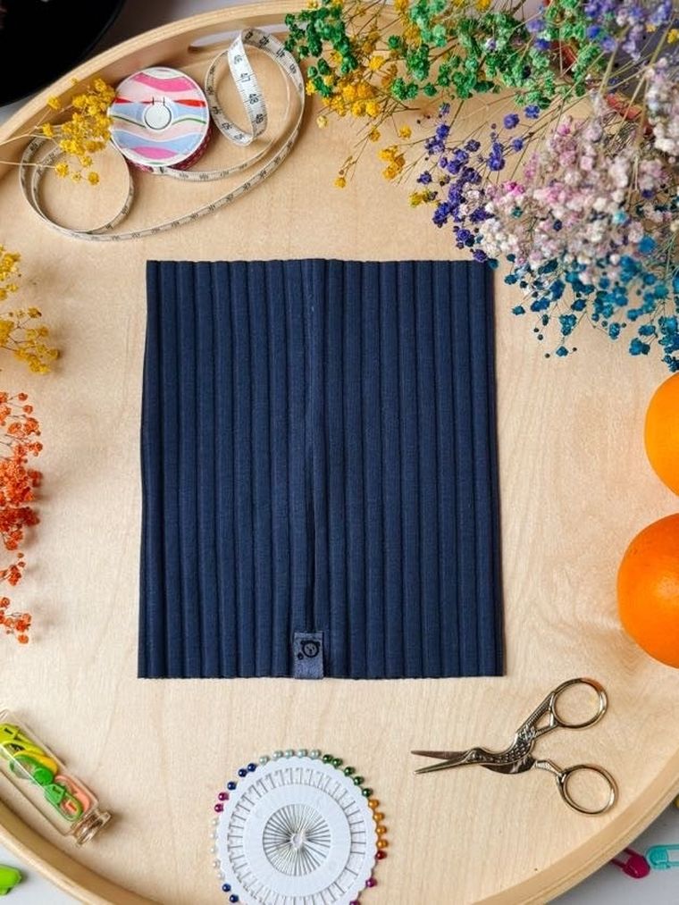 Komplet dziecięcy, Czapka, Komin, granatowy, Iltom