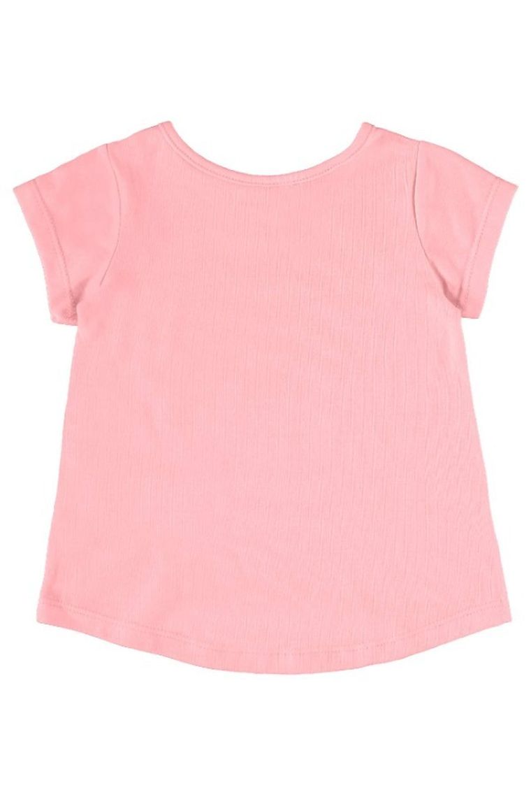 Komplet dziewczęcy, Bluzka z krótkim rękawem, Legginsy, różowy, Quimby