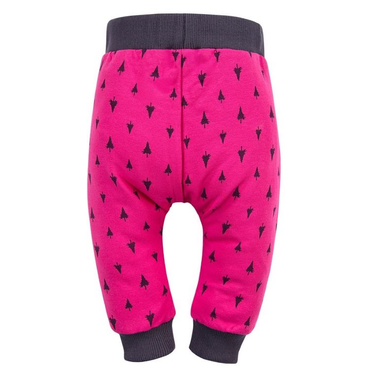 Komplet dziewczęcy, Body z długim rekawem, Spodnie dresowe, różowy, Eevi