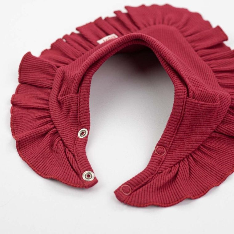 Komplet dziewczęcy, Czapka, Apaszka, bordowy, Nicol