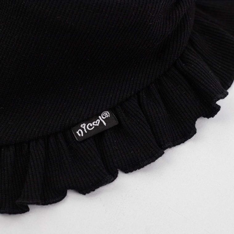 Komplet dziewczęcy, Czapka, Apaszka, czarny, Nicol
