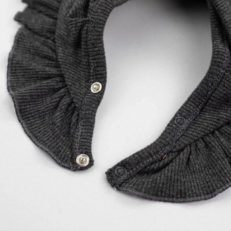 Komplet dziewczęcy, Czapka, Apaszka, grafitowy, Nicol