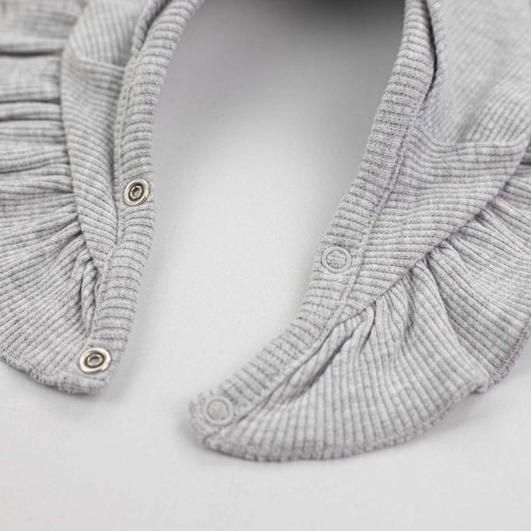 Komplet dziewczęcy, Czapka, Apaszka, szary, Nicol