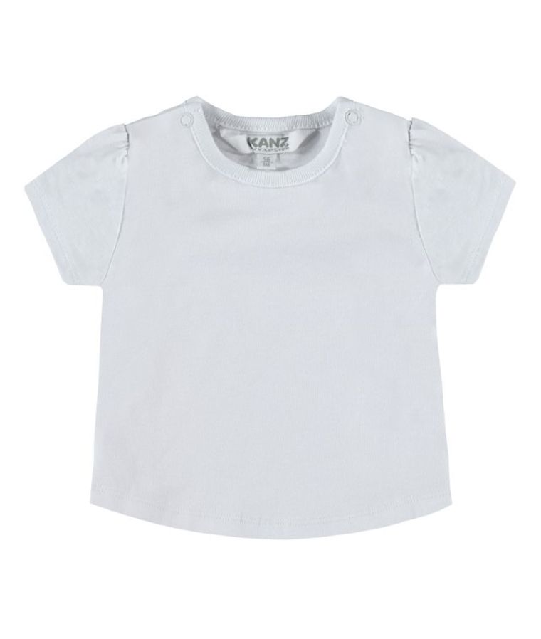 Komplet dziewczęcy, T-shirt, Rampers, biały, Kanz
