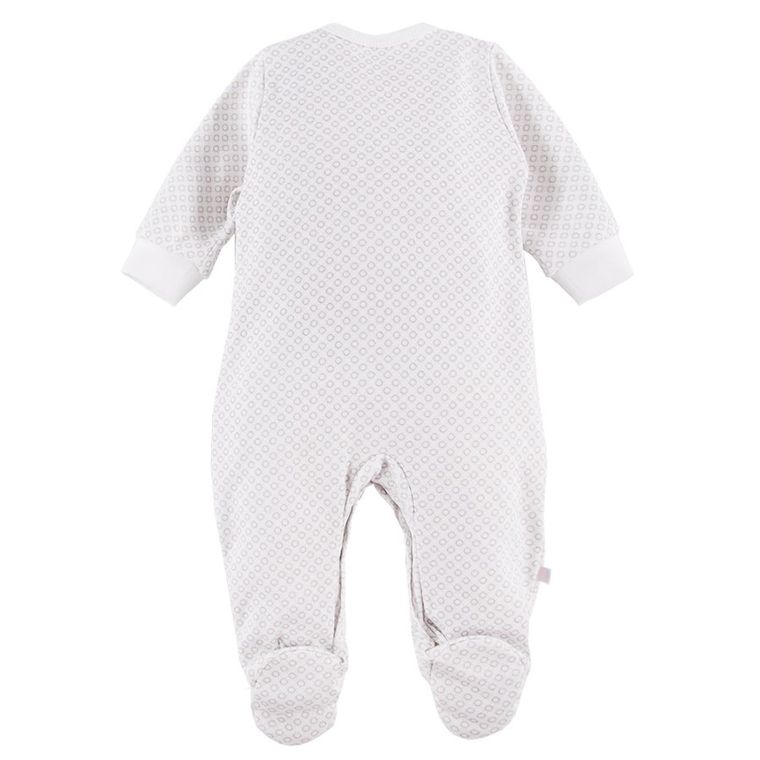 Komplet niemowlęcy, Czapka, Body z długim rękawem, Półśpiochy, Pajac, ecru, Eevi