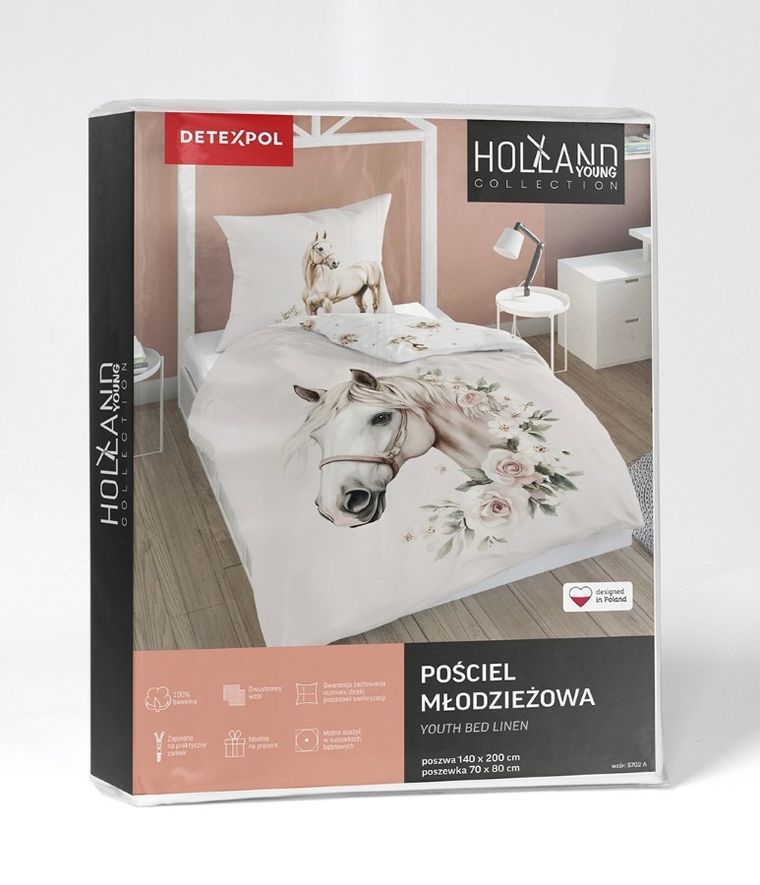 Koń, 2-częściowy komplet pościeli, 140-200 cm