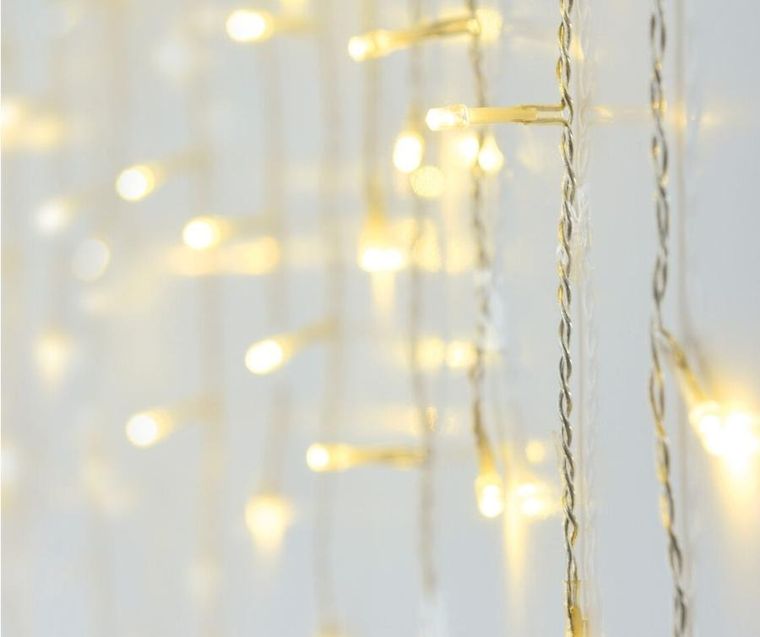 Koopman, lampki choinkowe, kurtyna świetlna zewnętrzna, 360 led, ciepły biały