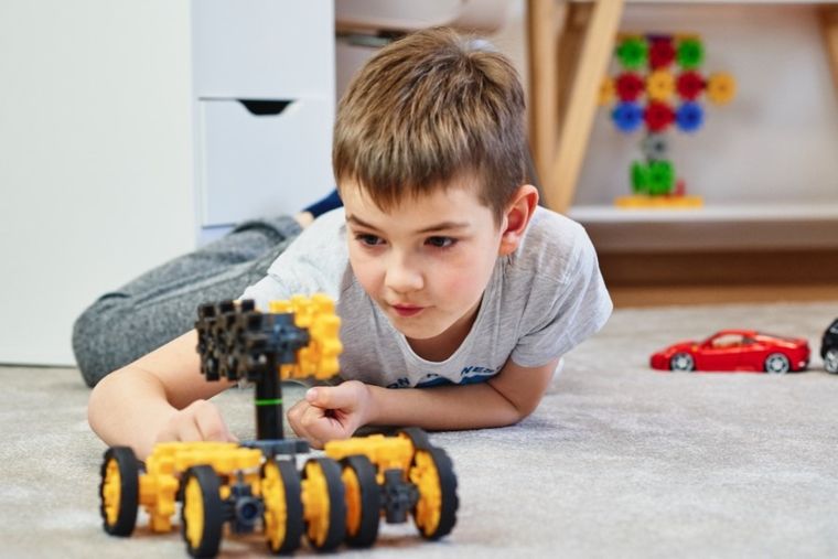 Korbo, Machine, klocki konstrukcyjne, 61 elementów