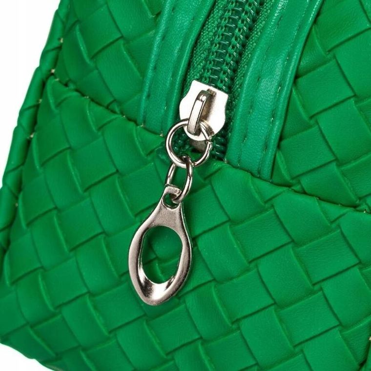 Kosmetyczka, zielona, skóra ekologiczna, Rovicky