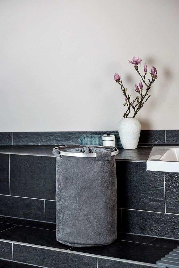 Kosz na pranie, Cordoba, szary, 68l