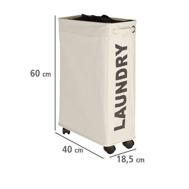 Kosz na pranie, Corno, 43 l, beżowy
