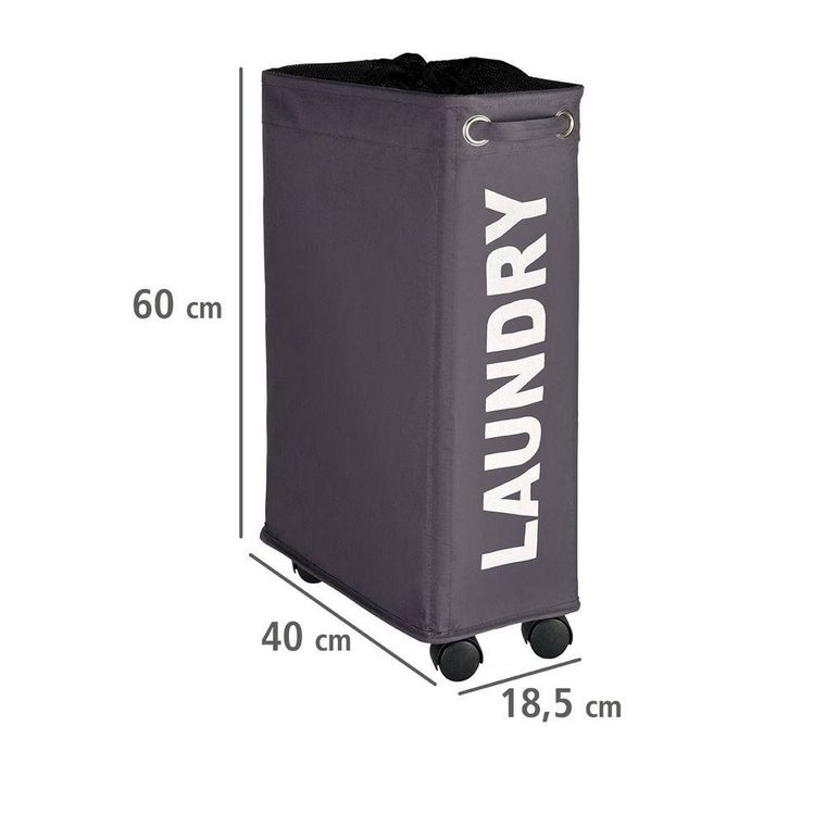 Kosz na pranie, Corno, 43 l, szary