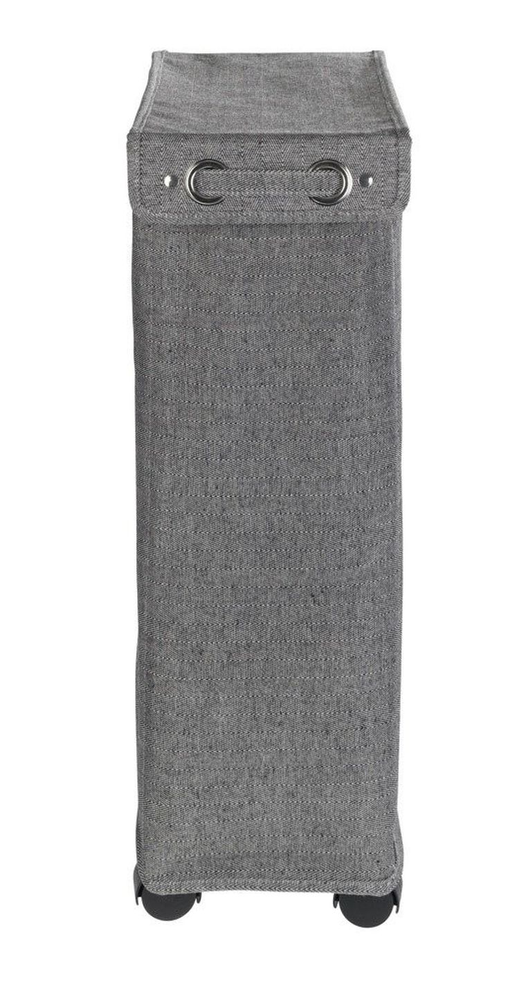 Kosz na pranie z pokrywą i kółkami, 43 l, 60-18.5-40 cm