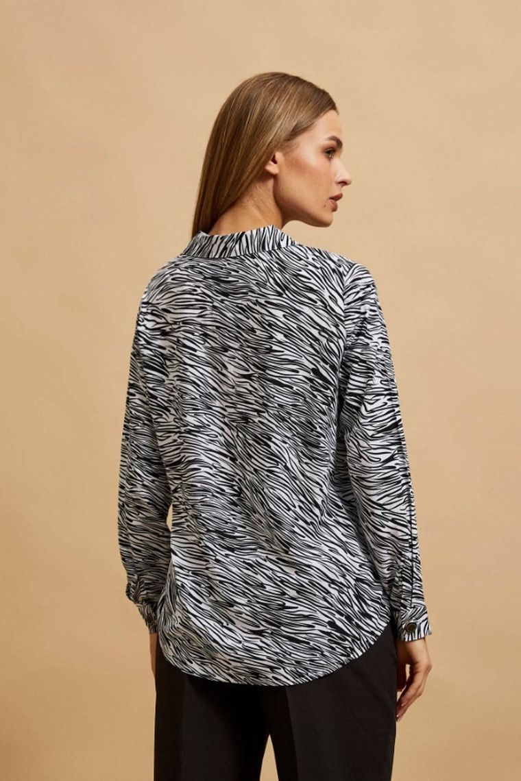 Koszula damska z długim rękawem, mix, Moodo