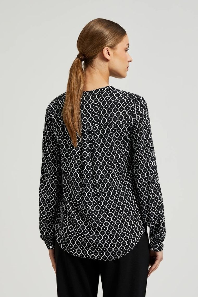 Koszula damska z długim rękawem, mix, Moodo