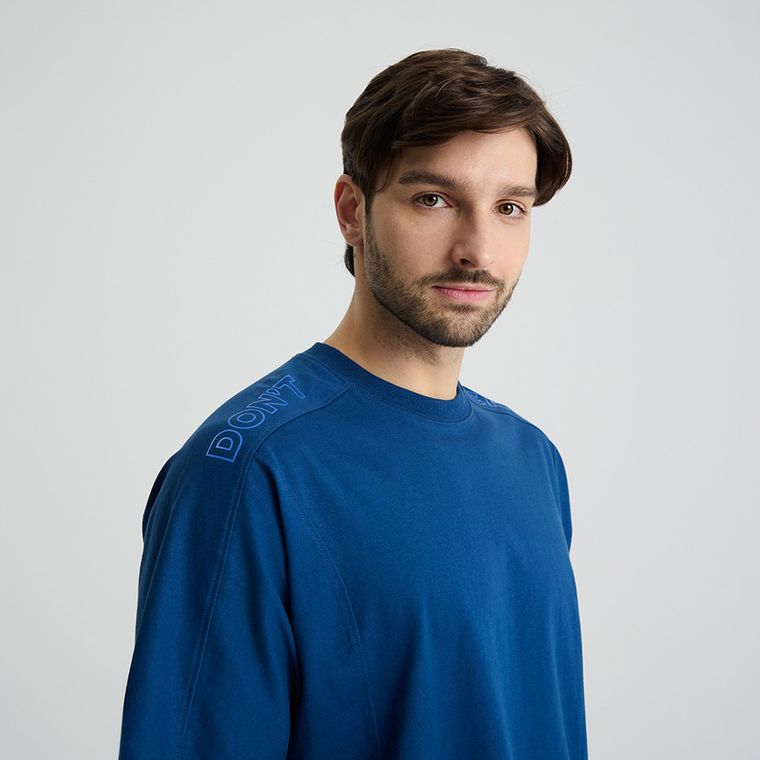 Koszulka oversize z bawełny czesanej NOWEAR