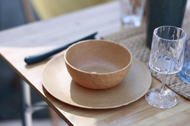 Koziol, Club, talerz, dessert sand, 26 cm, 4szt.