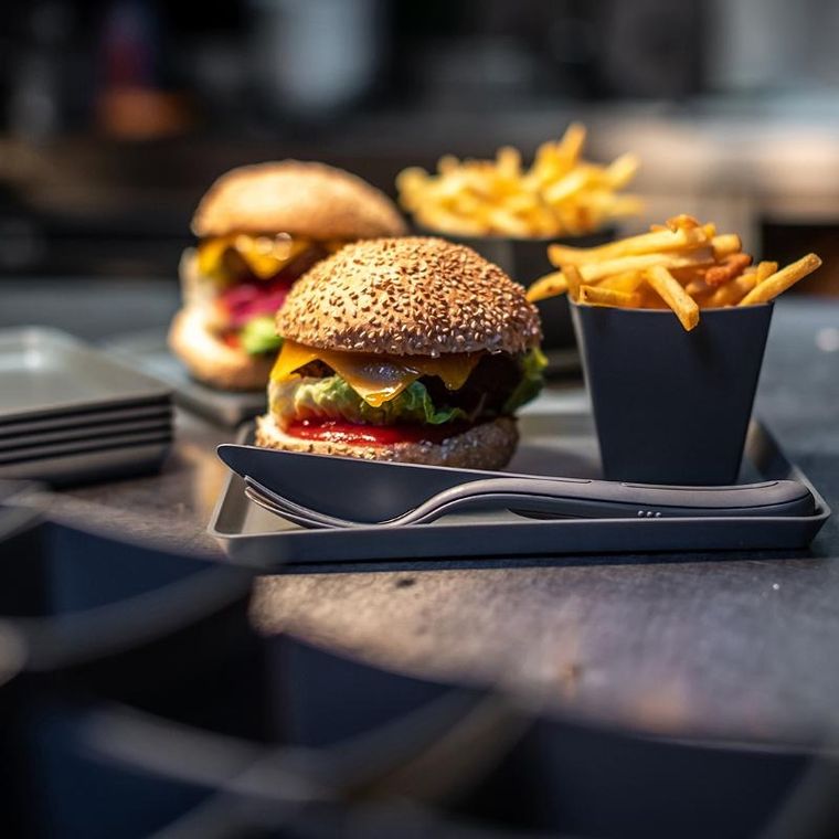 Koziol, pojemnik na frytki, wielorazowy, 300 ml