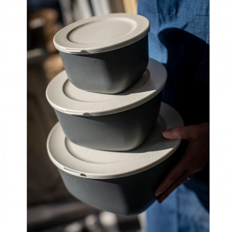 Koziol, Stockholm, pojemnik na żywność, 1l + 2l + 4l, 3 szt.