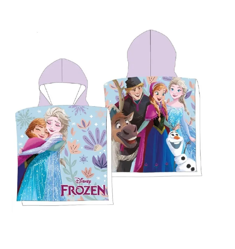 Kraina Lodu, okrycie kąpielowe, ponczo, 50-100 cm