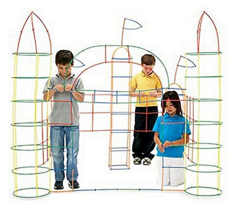 Kruzzel, klocki, słomki, 408 elementów