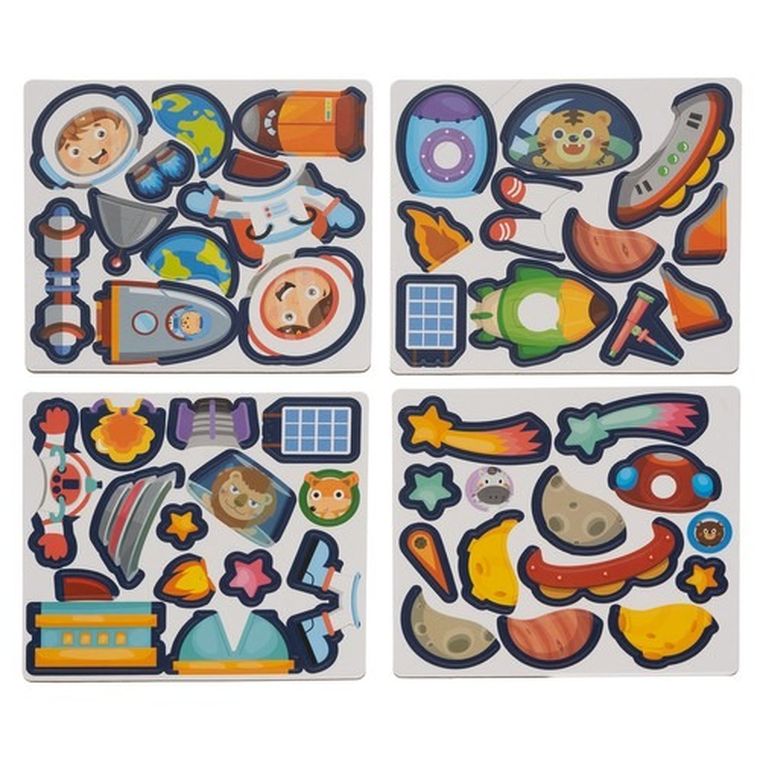 Kruzzel, kosmos, układanka magnetyczna