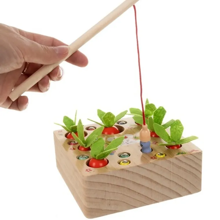 Kruzzel, marchewkowy ogród, drewniana gra edukacyjna