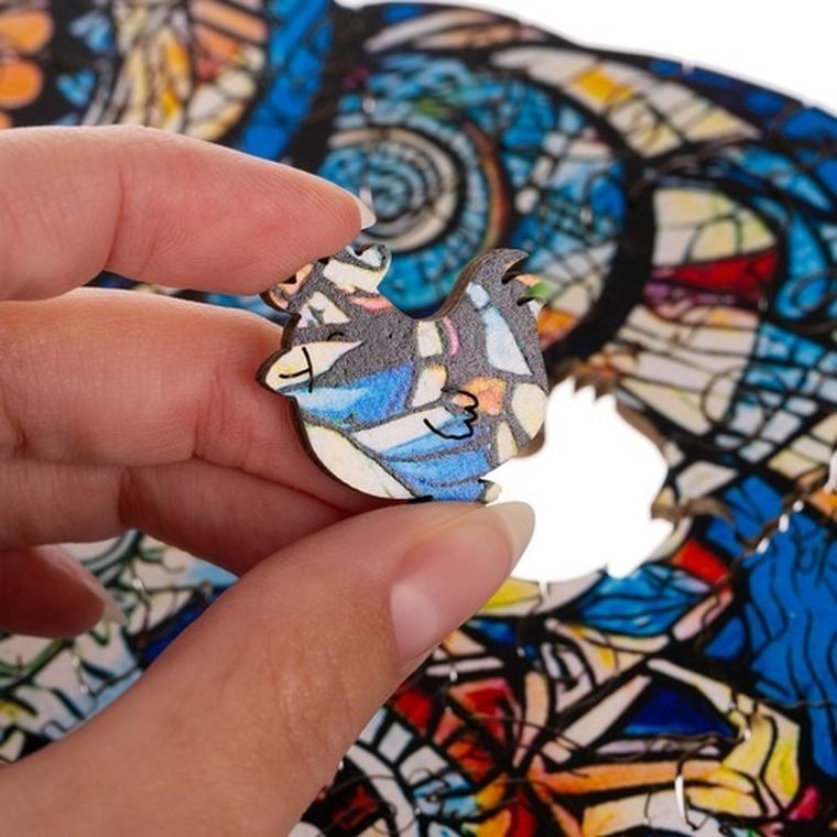 Kruzzel, sowa, układanka drewniana